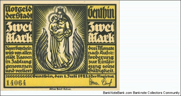 Banknote from Germany year 1921