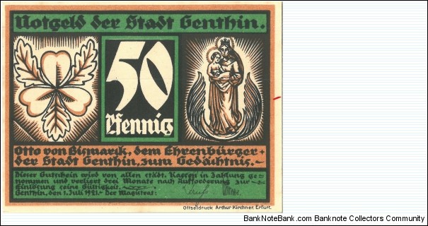 Banknote from Germany year 1921