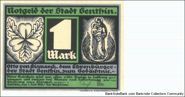 Banknote from Germany year 1921