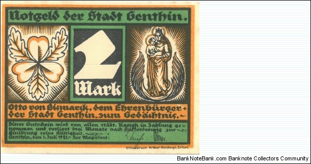 Banknote from Germany year 1921