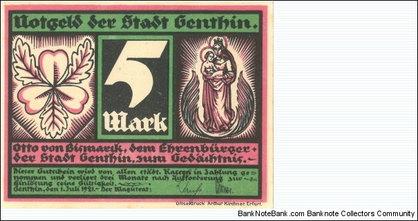 Banknote from Germany year 1921