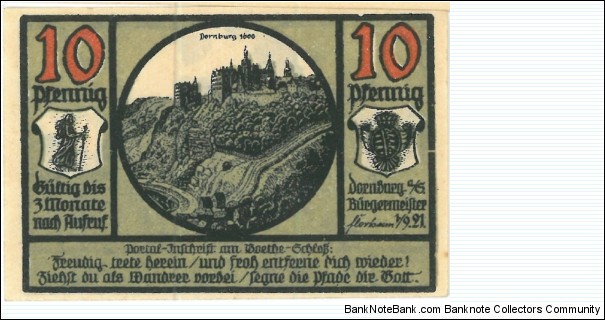 Banknote from Germany year 1921