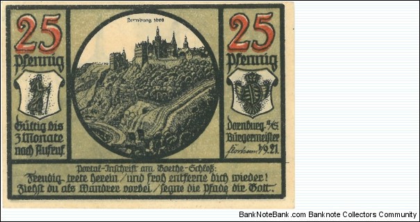 Banknote from Germany year 1921