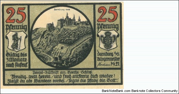 Banknote from Germany year 1921