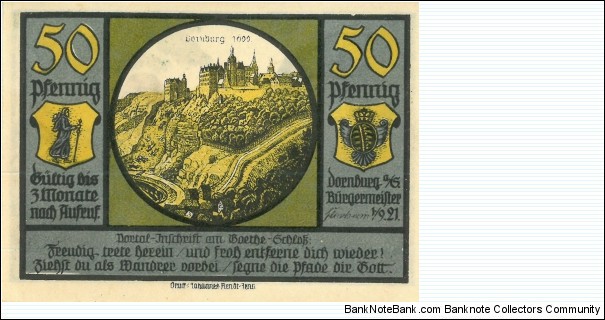 Banknote from Germany year 1921