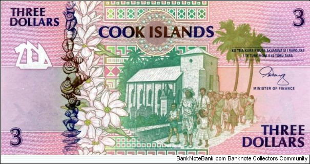 Banknote from Cook Islands year 1992