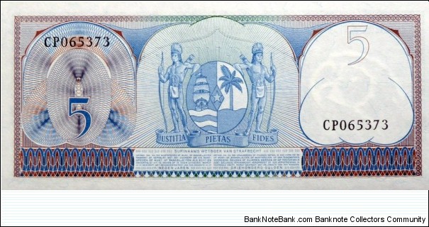 Banknote from Suriname year 1963