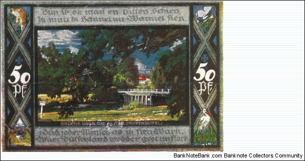 Notgeld: Poppenbuttel Banknote