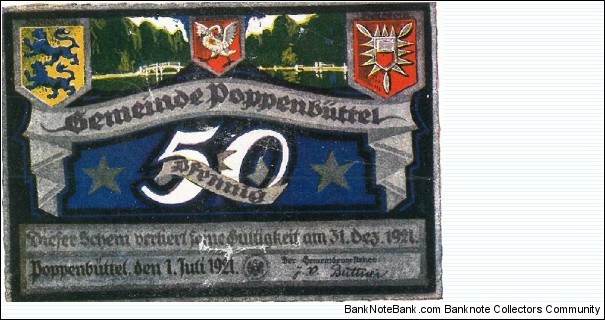 Banknote from Germany year 1921