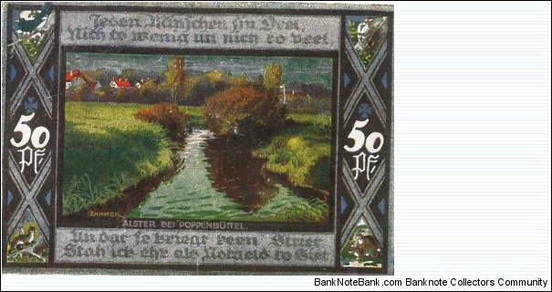 Notgeld: Poppenbuttal Banknote