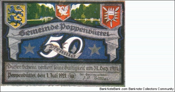 Banknote from Germany year 1921