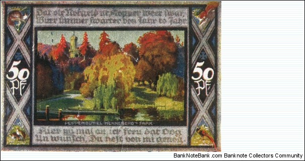 Notgeld:
Poppenbuttel Banknote