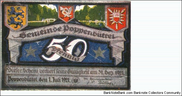 Banknote from Germany year 1921