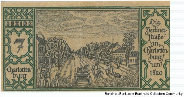 Notgeld:
Berlin (7) Banknote