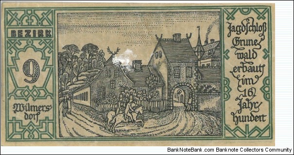 Notgeld:
Berlin (9) Banknote