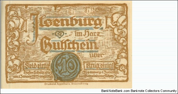 Banknote from Germany year 1921