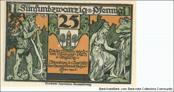 Banknote from Germany year 1921