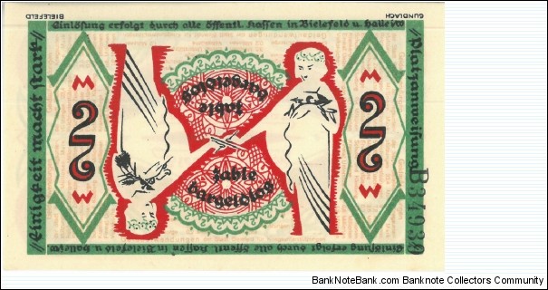 Notgeld:
Bielefeld Banknote