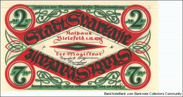 Banknote from Germany year 1918