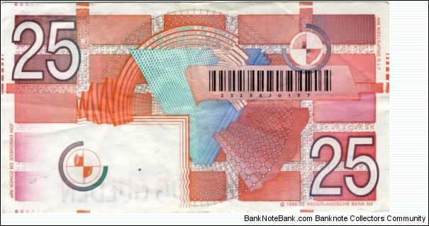 Banknote from Netherlands year 1989