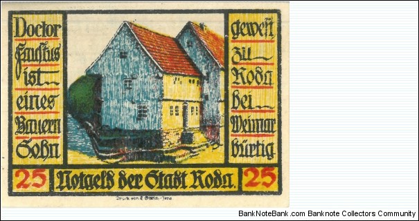 Notgeld:
Roda Banknote