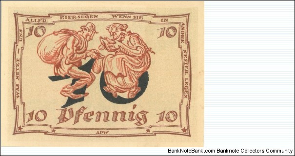 Notgeld:
Arnstadt Banknote