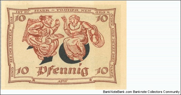 Notgeld:
Arnstadt Banknote