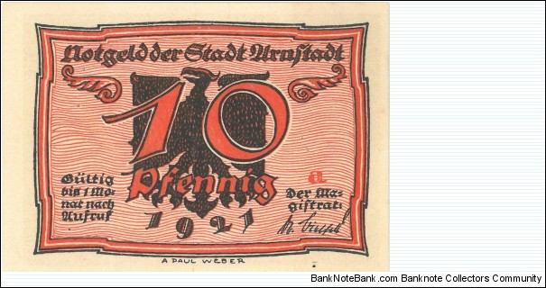 Banknote from Germany year 1921