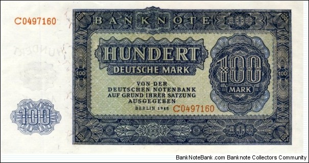 100 Mark - East Germany Banknote