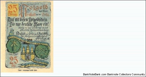 Banknote from Germany year 1921