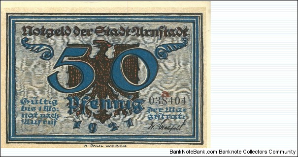 Banknote from Germany year 1921