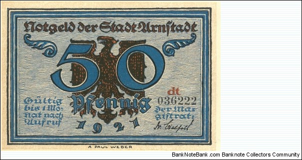 Banknote from Germany year 1921