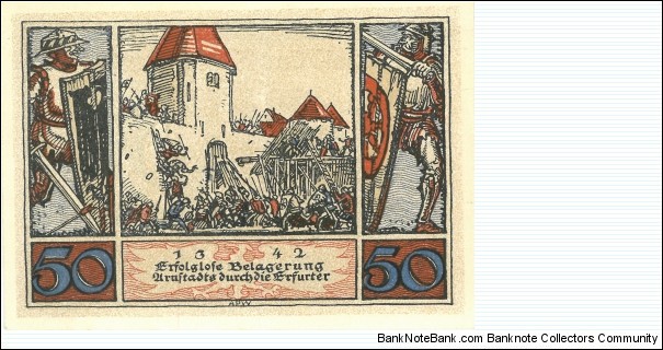 Notgeld:
Arnstadt
(4 of 6) Banknote
