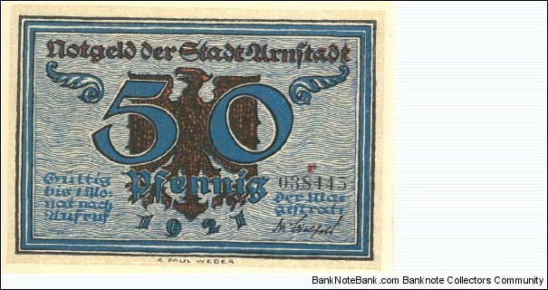 Banknote from Germany year 1921