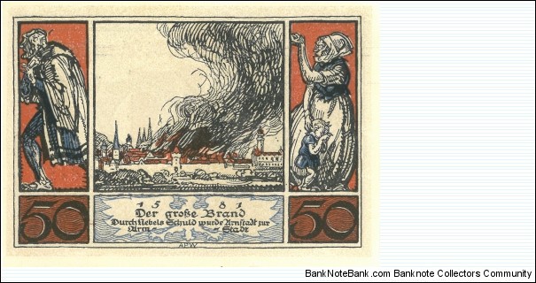 Notgeld:
Arnstadt
(6 of 6) Banknote
