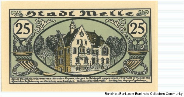 Banknote from Germany year 1921