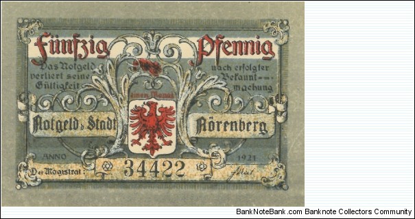 Notgeld:
Norenberg Banknote