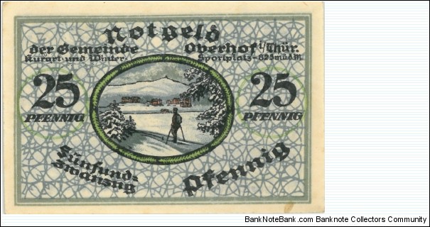 Notgeld:
Oberhof Banknote