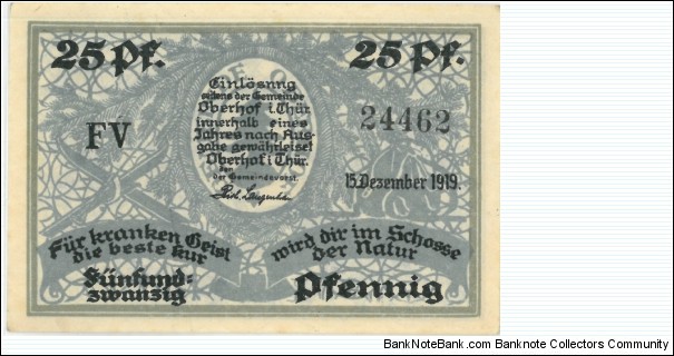 Banknote from Germany year 1919