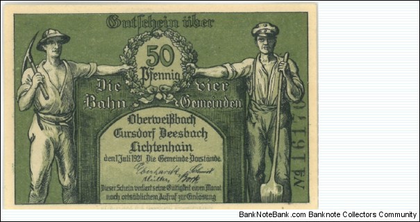 Banknote from Germany year 1921