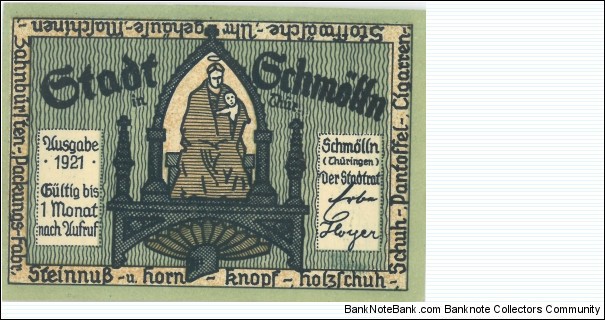 Banknote from Germany year 1921