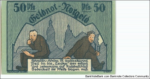 Notgeld:
Schmolln Banknote