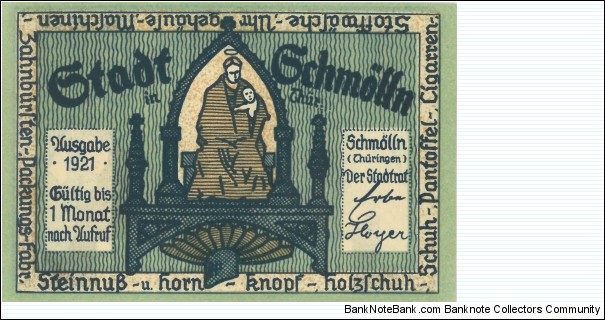 Banknote from Germany year 1921