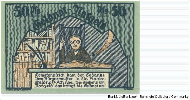 Notgeld:
Schmolln Banknote