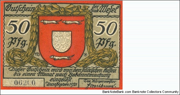 Banknote from Germany year 1921