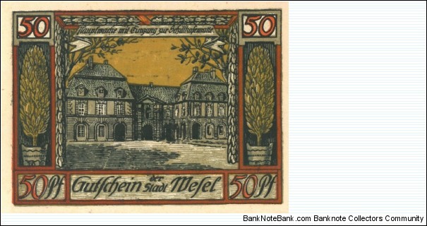 Notgeld:
Wessel  (3 of 6) Banknote
