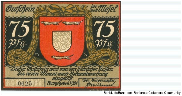 Banknote from Germany year 1921