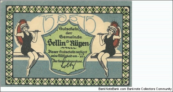 Banknote from Germany year 1921