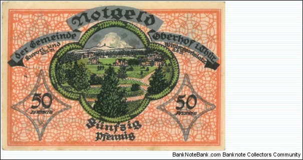 Notgeld:
Oberhof Banknote