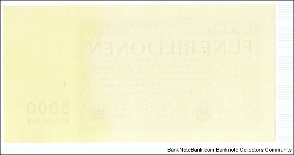 Banknote from Germany year 1923
